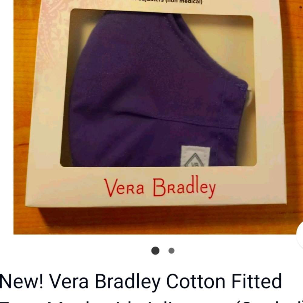 Vera Bradley face mask w/ adjusters